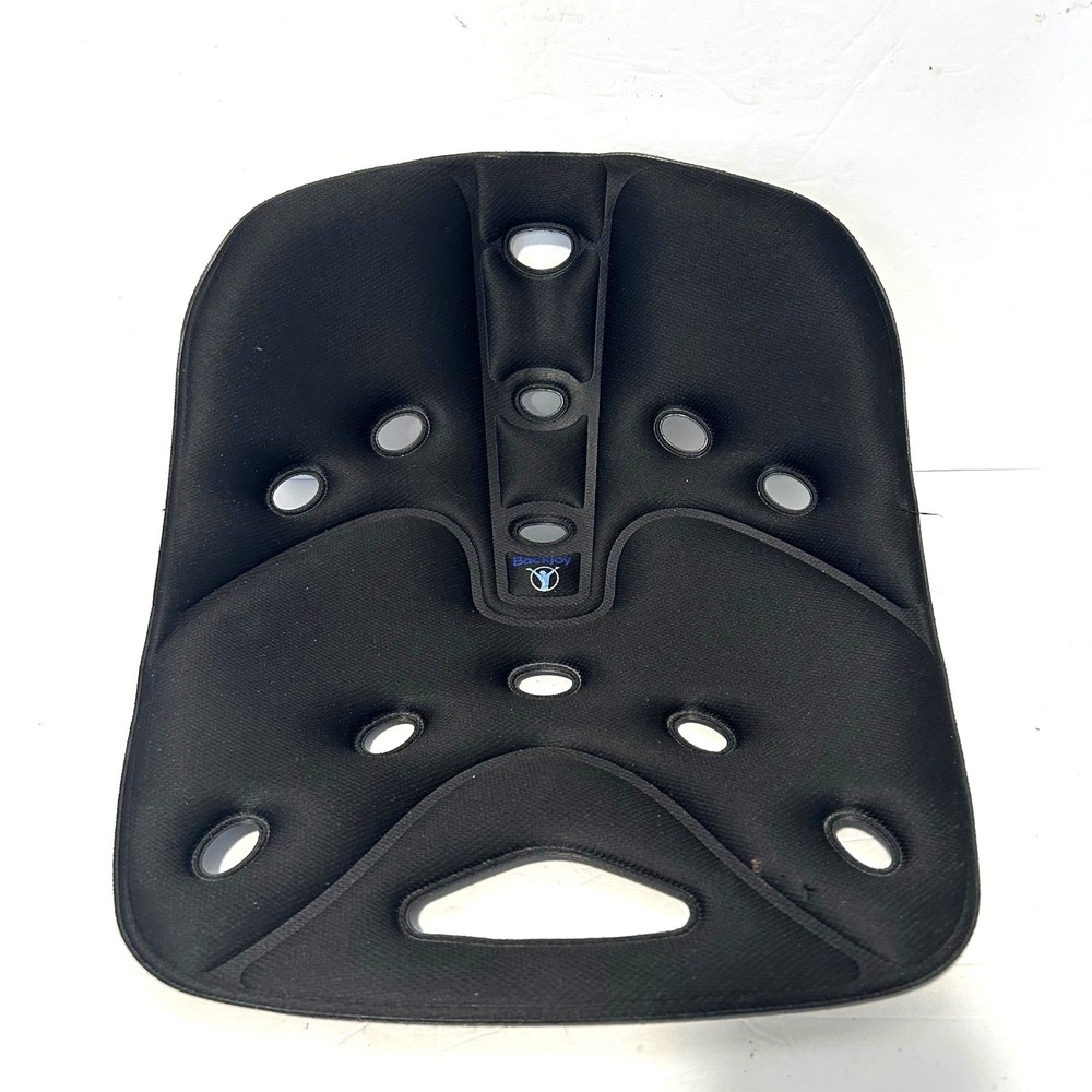 Backjoy Posture Seat Unisex OS Black Ergonomic Lumbar Support Cushion Orthopedic